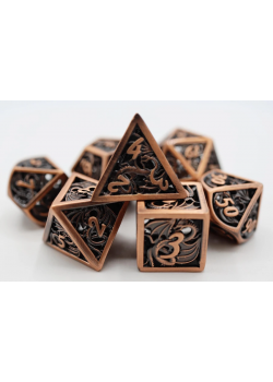 DICE 7-Set: Hollow Dragon Set - Copper